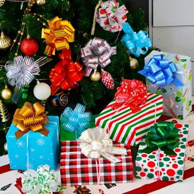 Tažné mašle na vánoční dárky (9ks) | GIFTBOW